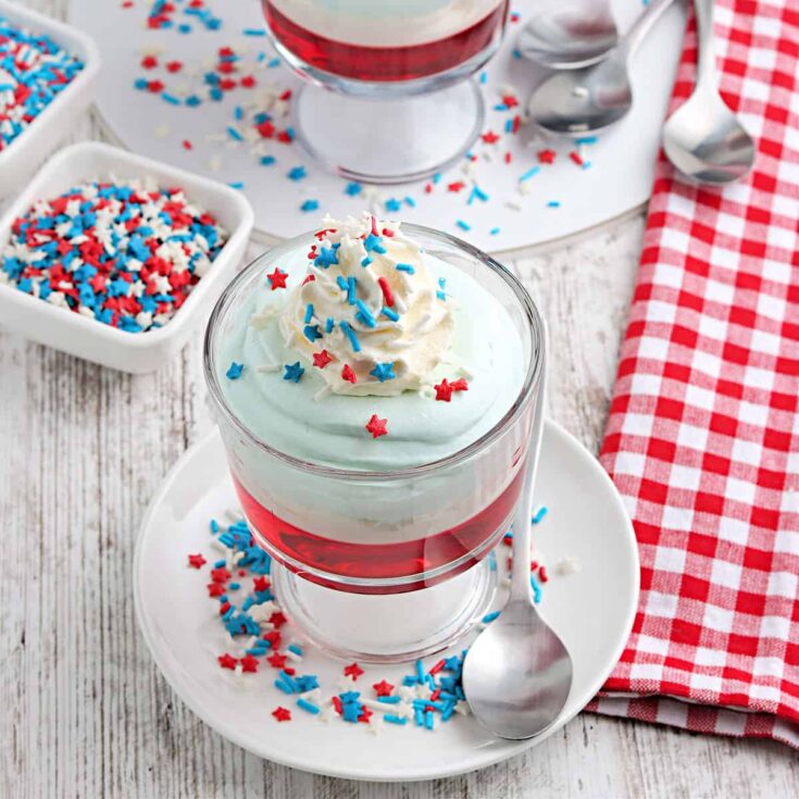 Image for Red, White, and Blue Jello Parfaits