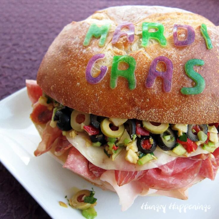 Image for Muffuletta (fun Mardi Gras sandwich)