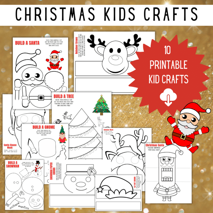 Image for Free Printable Kids Christmas Crafts