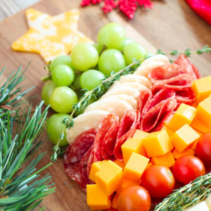 Image for The Easiest Christmas Charcuterie Board 
