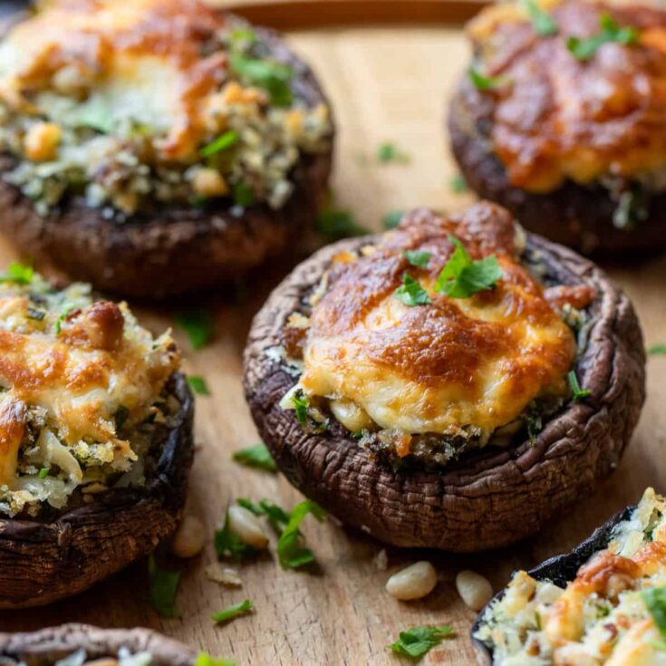 Image for Best Vegetarian Stuffed Mushrooms