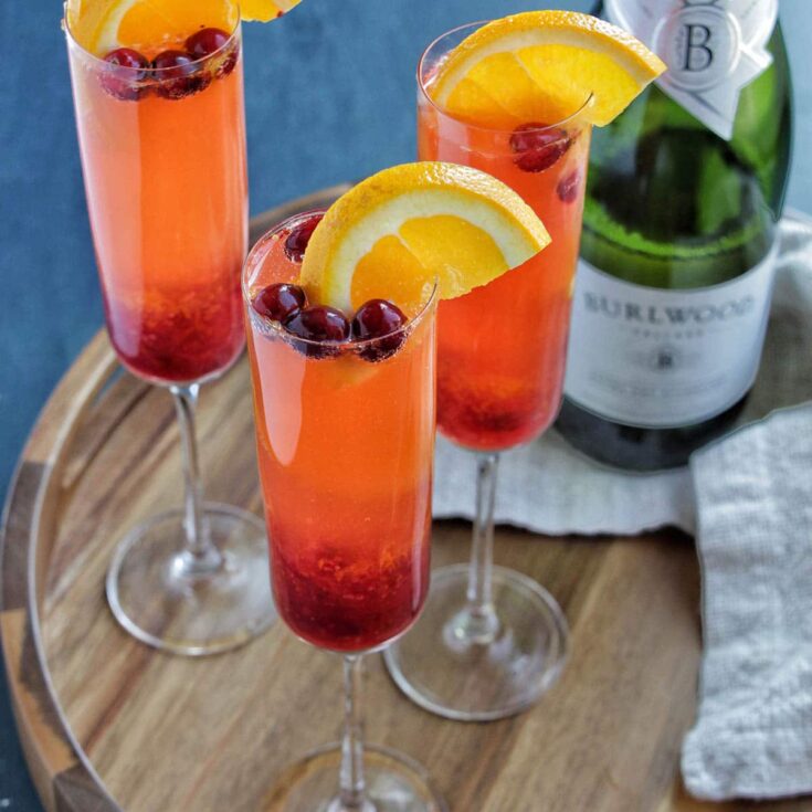 Image for Sparkling Cranberry Champagne and Tequila Cocktail