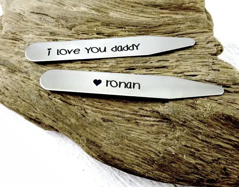 I love you daddy Personalized Collar Stays