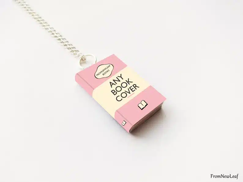 Mini book charm with any book cover