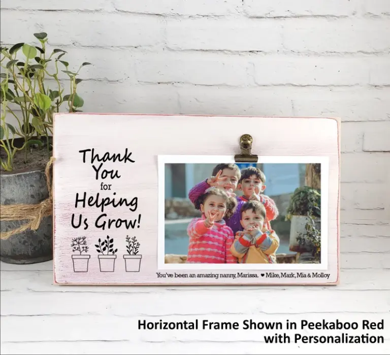 Thank You For Helping Us Grow Personalized Frame