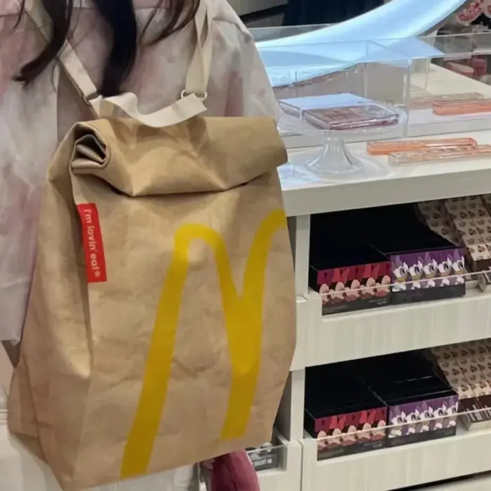 Upcycled McDonald's bag