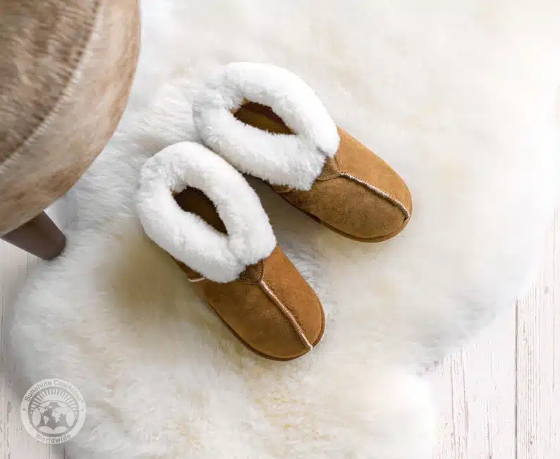 Genuine Sheepskin Slippers - Soft Sole
