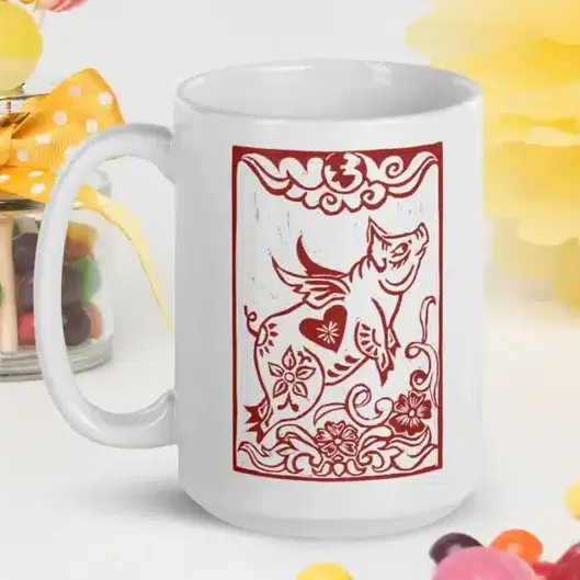 Gift Ideas for the Year of the Pig - coffee mug 