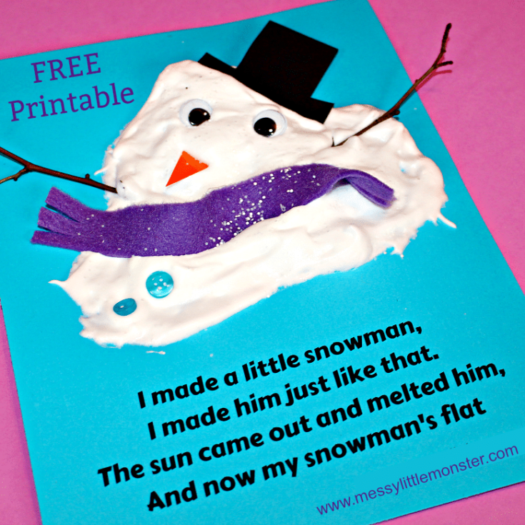 Image for Melted Snowman Craft and Poem