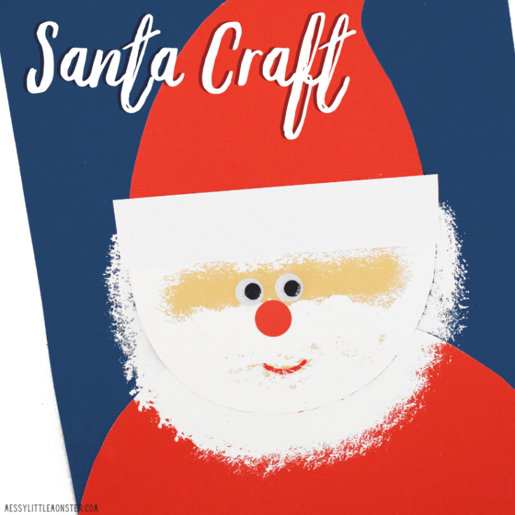 Image for Santa Craft - Printable Santa Template included!