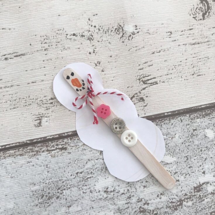 Image for Snowman Popsicle Stick