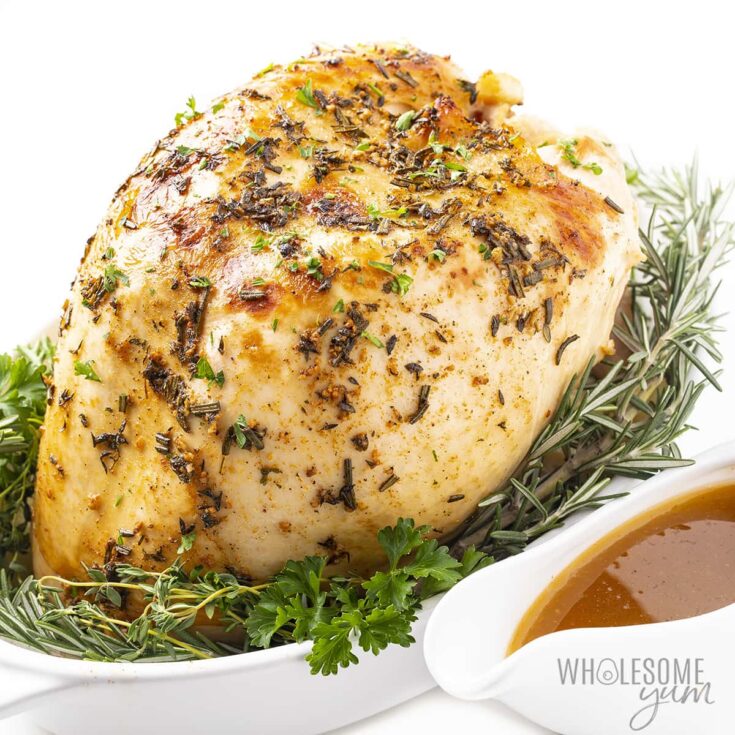 Image for Crock Pot Turkey Breast - Wholesome Yum - Easy healthy recipes. 10 ingredients or less.