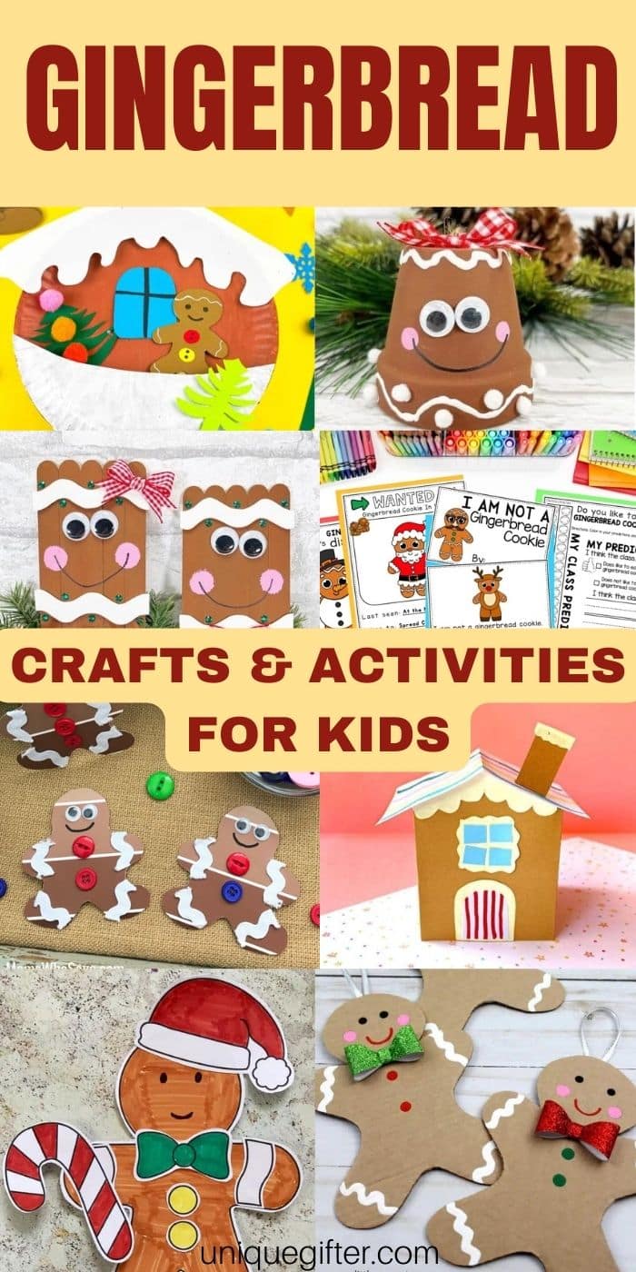Gingerbread Crafts & Activities For Kids | Gingerbread Crafts | Christmas Crafts for Kids | Gingerbread House Crafts | Activities for kids to enjoy at Christmas | Christmas Crafts and Activities #Christmas #Crafts #Activities #Gingerbread #GingerbreadCrafts #ChristmasCrafts