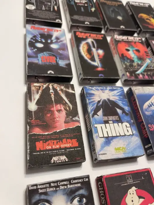 Horror movie VHS magnets