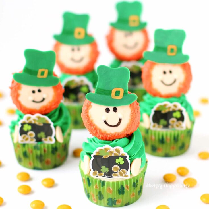Image for Leprechaun Cupcakes - fun St. Patrick's Day treats