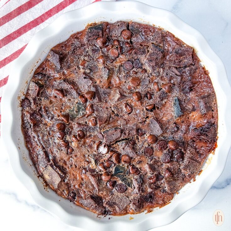 Image for Double Chocolate Sourdough Bread Pudding