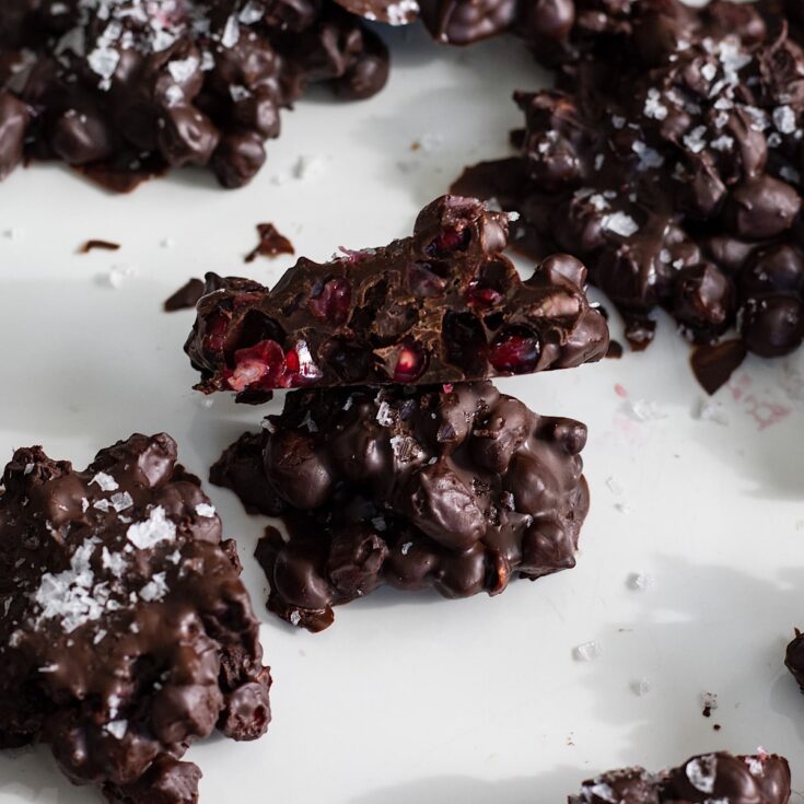 Image for Salted Dark Chocolate Pomegranate Clusters