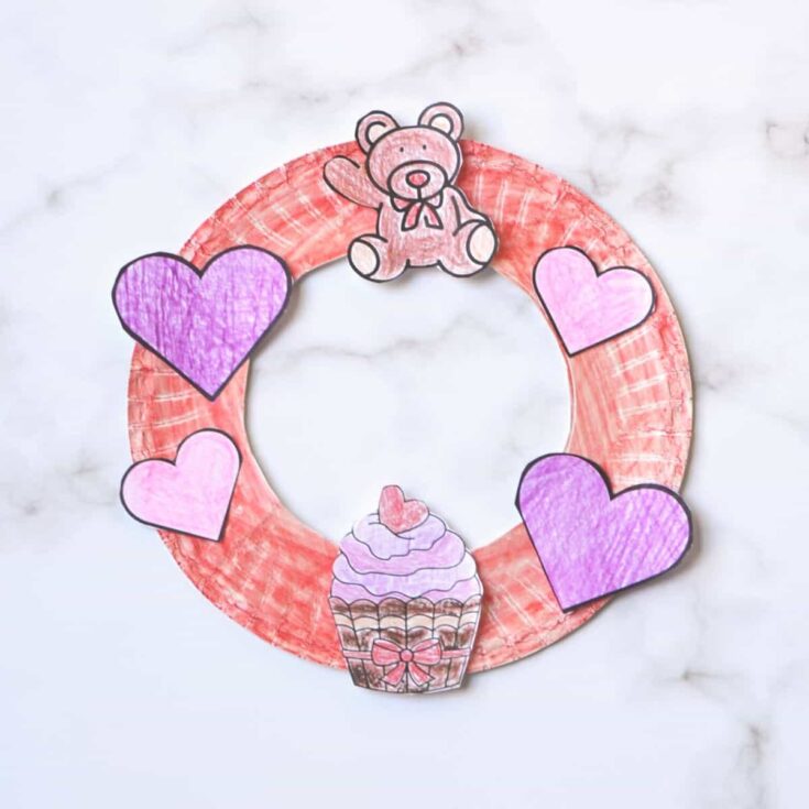 Image for d Valentine's Day Paper Plate Wreath