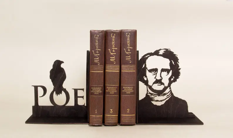 Edgar Allen Poe Book Ends