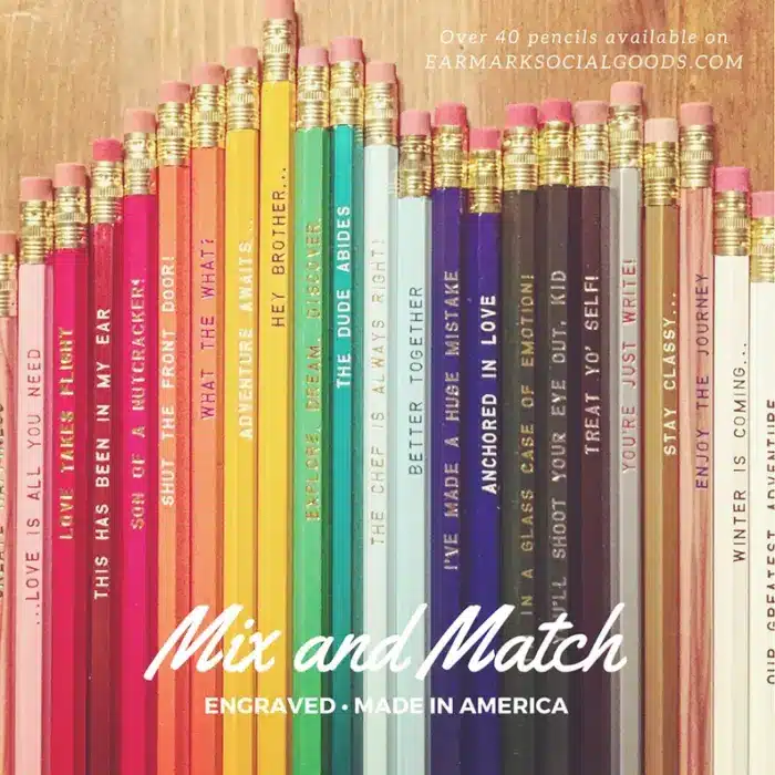 Mix and Match Engraved Pencils