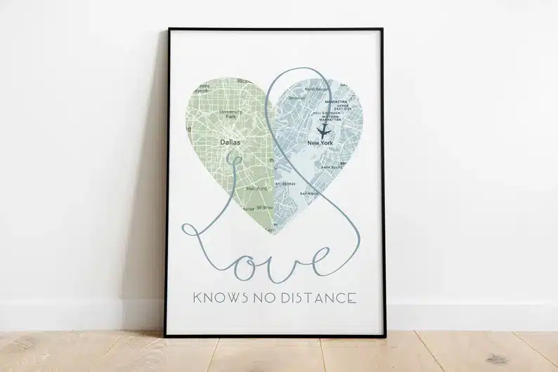 Love Knows No Distance Print