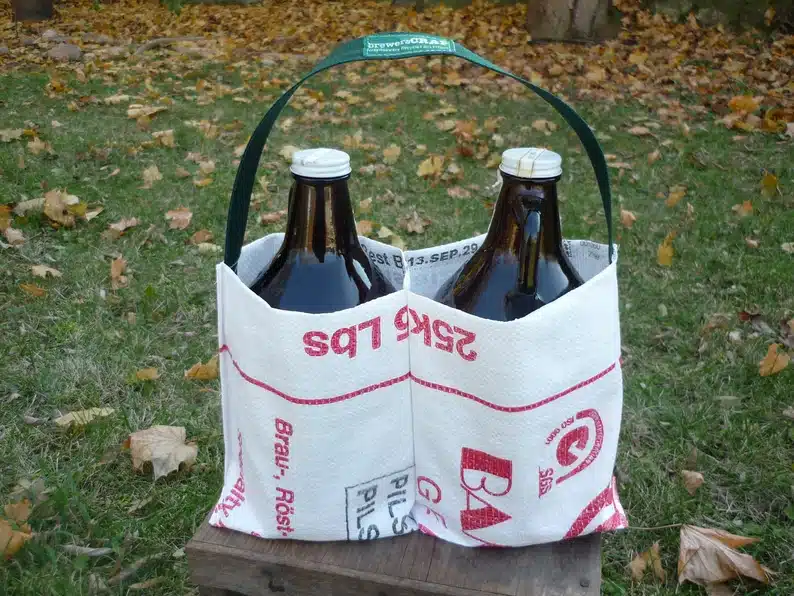 Eco Growler Carrier from Craftbrewers Recycled Art Project
