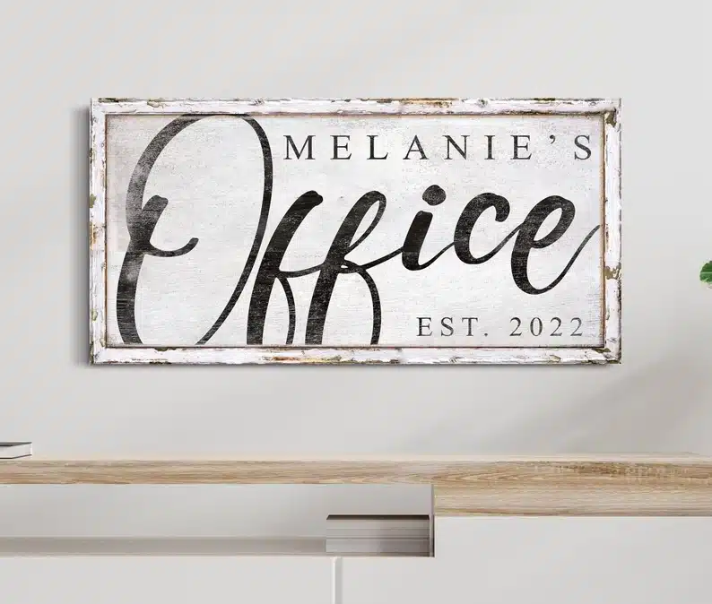 Personalized Office Sign