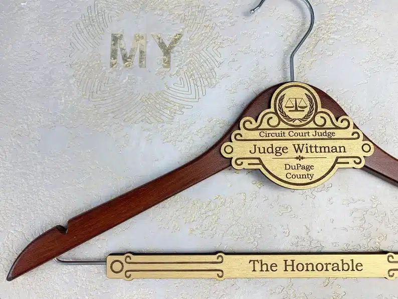 Personalized Hanger for Judge