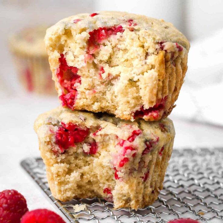 Image for Healthy Vegan Raspberry Muffins (Oil-Free)