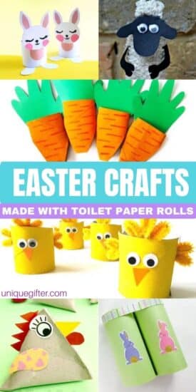 Easter Crafts Made With Toilet Paper Rolls | Easter Crafts For everyone | Easter Crafts for kids and toddlers | Toilet paper roll crafts | Crafts made with toilet paper rolls | Easter bunny crafts | Sheep crafts | Chick crafts #Easter #Crafts #ToiletPaperRolls #EasterCrafts #Bunny #Chicks #Sheep