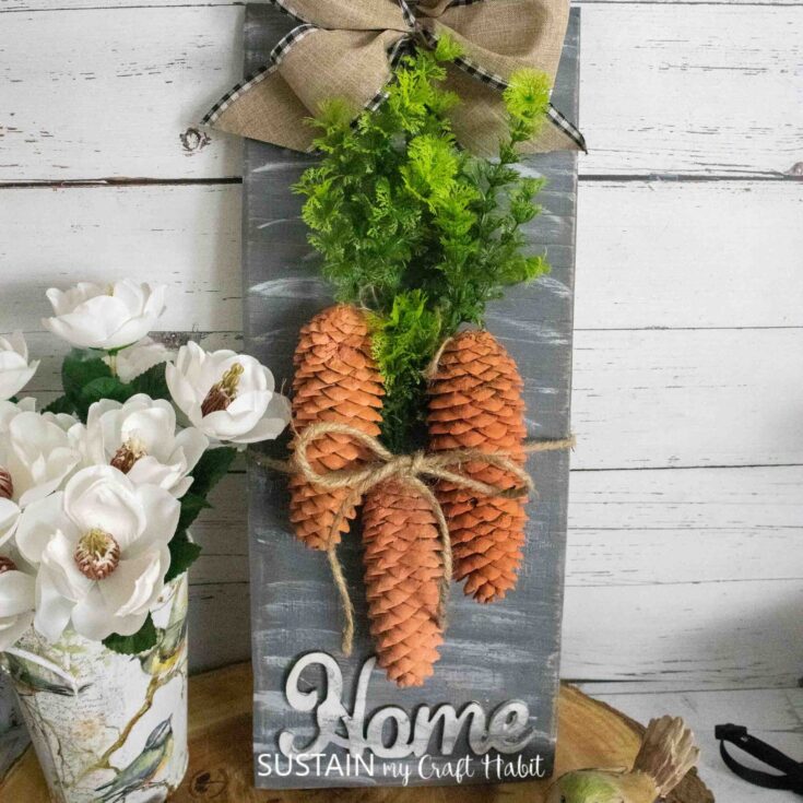 Image for Pinecone Carrot Craft for Easter