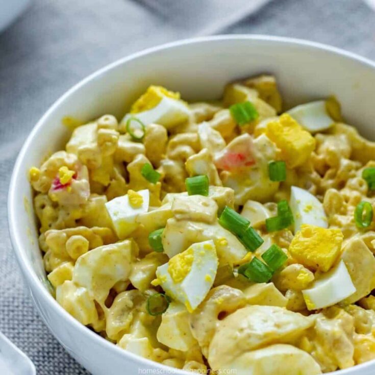 Image for Easy Deviled Egg Pasta Salad Recipe