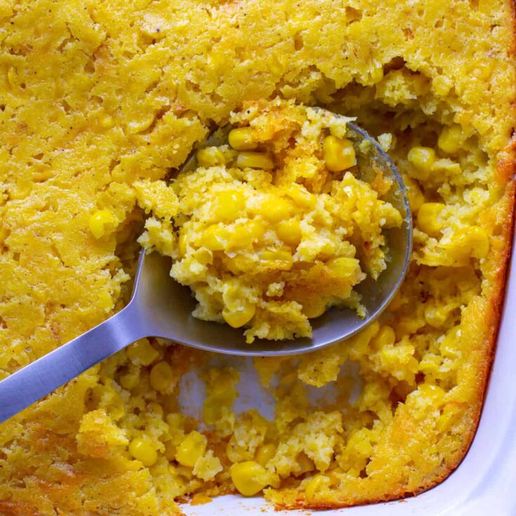 Image for Southern Corn Pudding Casserole (No Jiffy Mix)