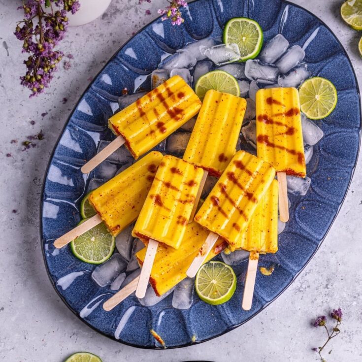 Image for Tajin mango popsicles