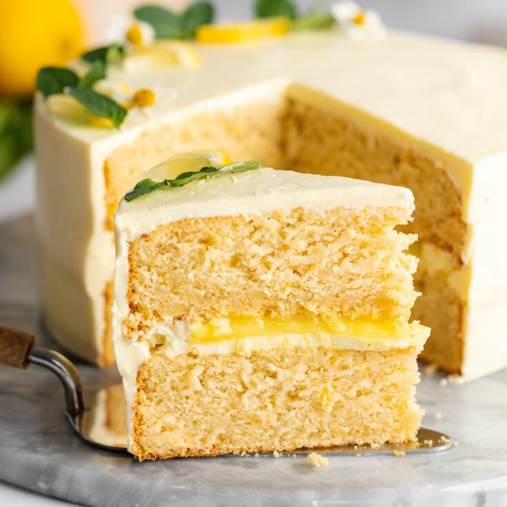 Image for Vegan Lemon Cake With Lemon Cream Cheese Frosting
