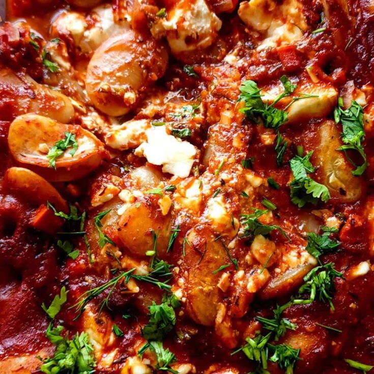 Image for Greek baked lima beans casserole 