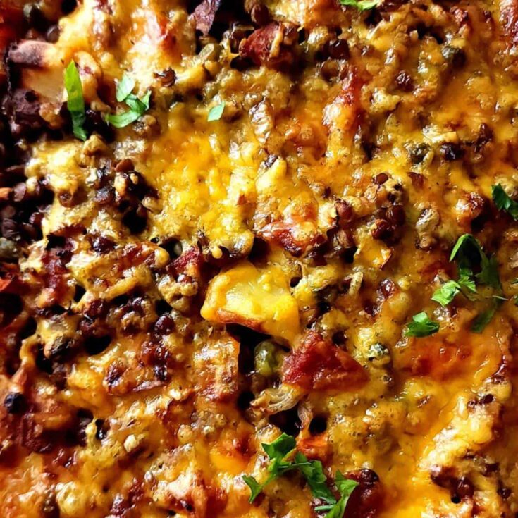 Image for Easy vegetarian lentil casserole