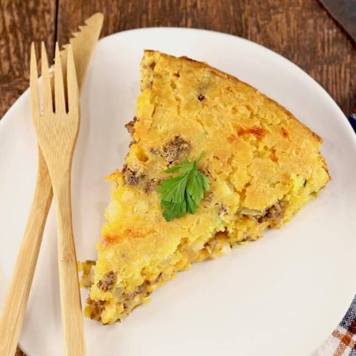 Image for Mexican Cornbread Casserole with ground beef 