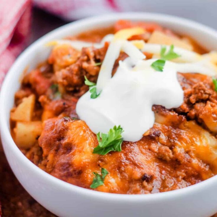 Image for Taco Potato Casserole with Ground Beef