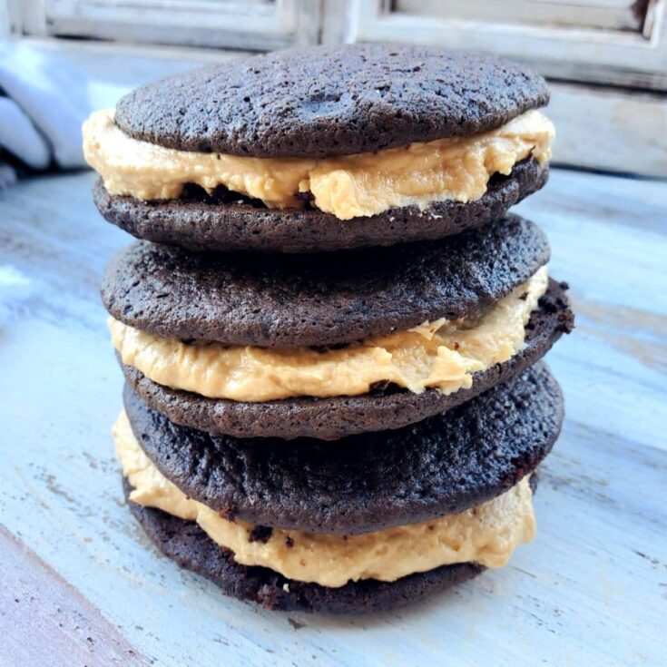 Image for Chocolate Whoopie Pies With Peanut Butter Icing