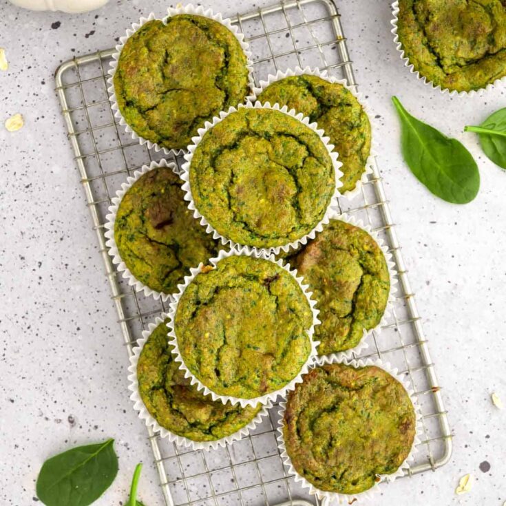 Image for Green Toddler Spinach Banana Muffins (Vegan)